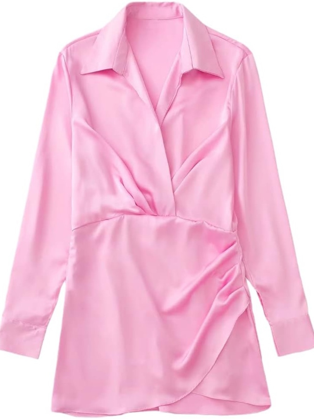 NWT - Pink Satin Mini Dress